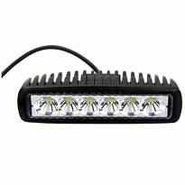 Фара светодиодная OFF ROAD 152*40мм прямоугольная 12V/24V 18W 6000K SKYWAY 6 диодов Дальний свет